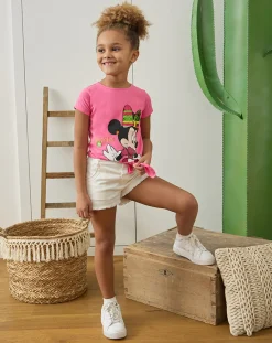 Prenatal Jeans Pantaloni E Salopette-Short Twill Bimba Bianco