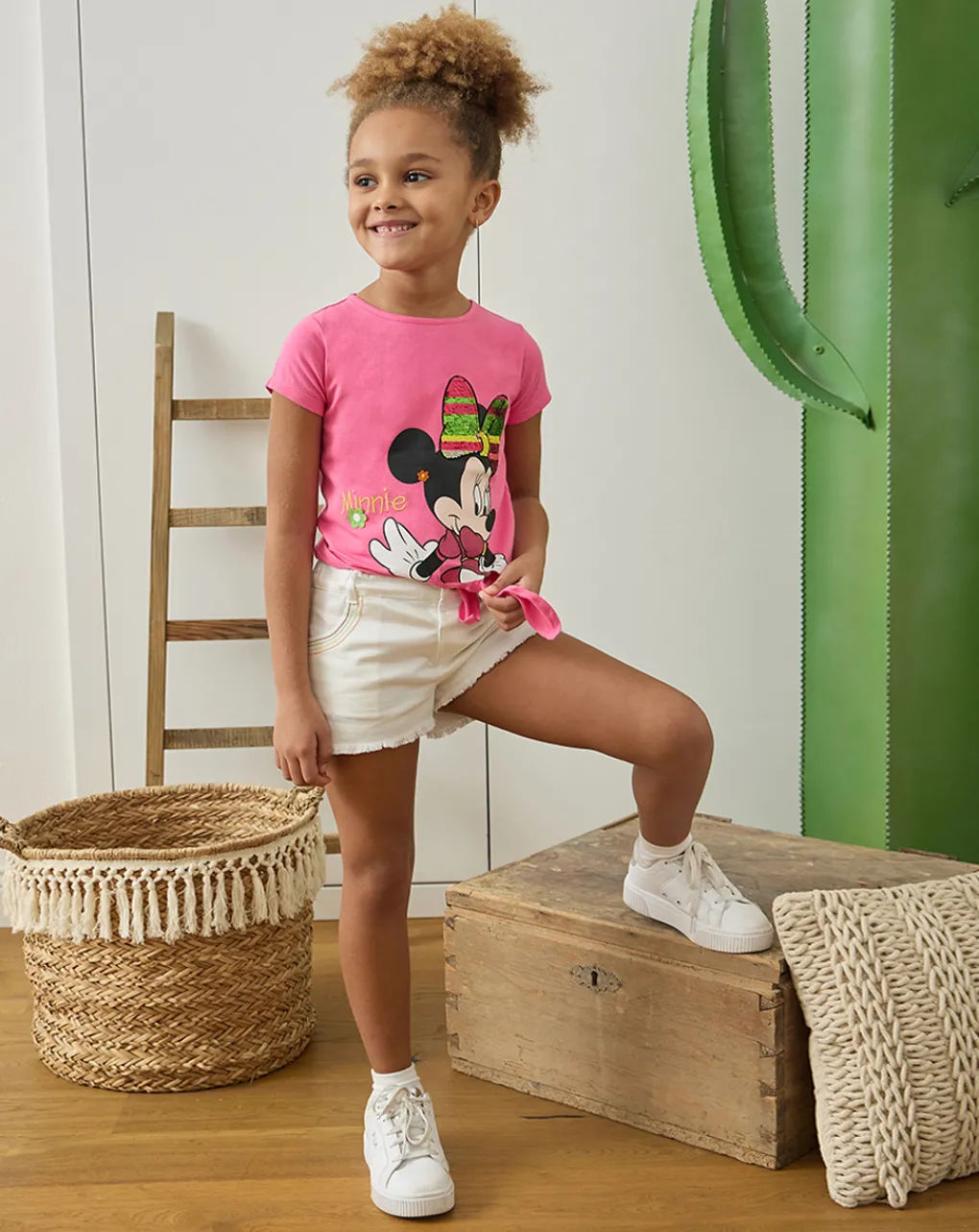 Prenatal Jeans Pantaloni E Salopette-Short Twill Bimba Bianco