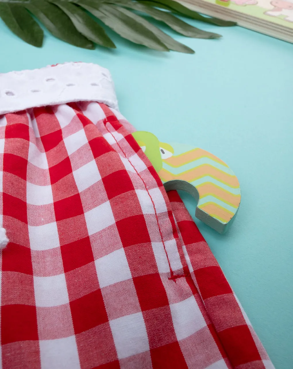 Prenatal Jeans Pantaloni E Salopette-Short Vichy Bimba Bianco/Rosso
