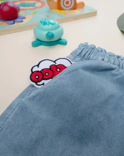 Prenatal Jeans Pantaloni E Salopette-Shorts Bambina Chambray