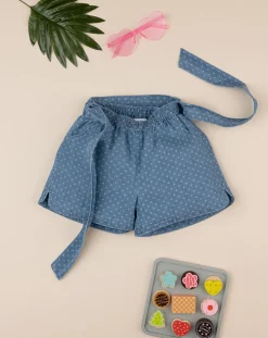Prenatal Jeans Pantaloni E Salopette-Shorts Bambina Chambray Allover