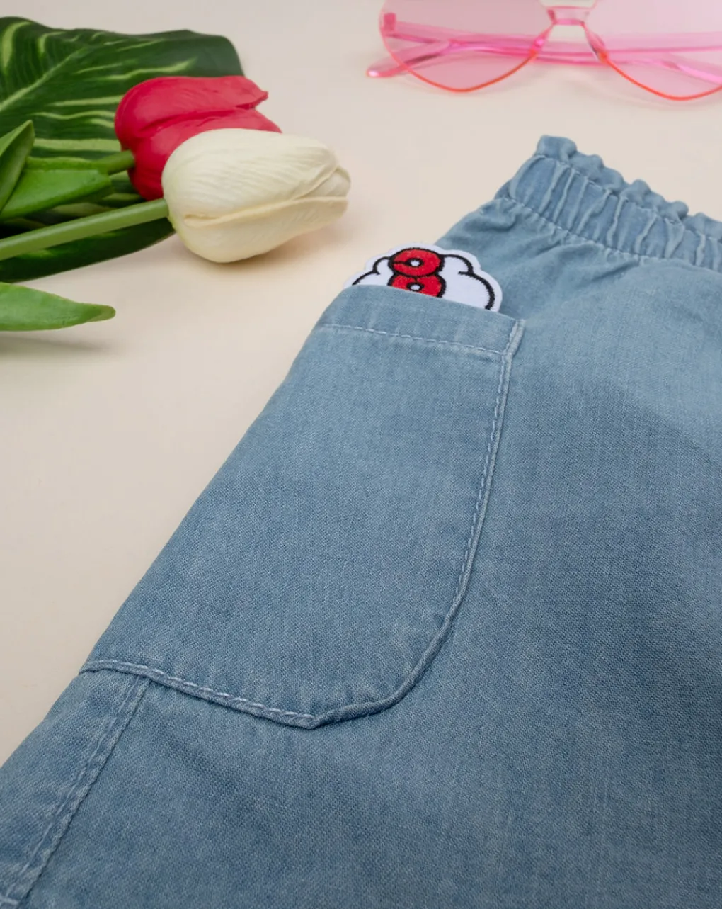 Prenatal Jeans Pantaloni E Salopette-Shorts Bambina Denim Basic