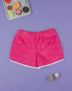 Prenatal Jeans Pantaloni E Salopette-Shorts Bambina In Spugna Fucsia