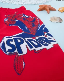 Prenatal Costumi Mare-Shorts Bambino Spiderman Rosso