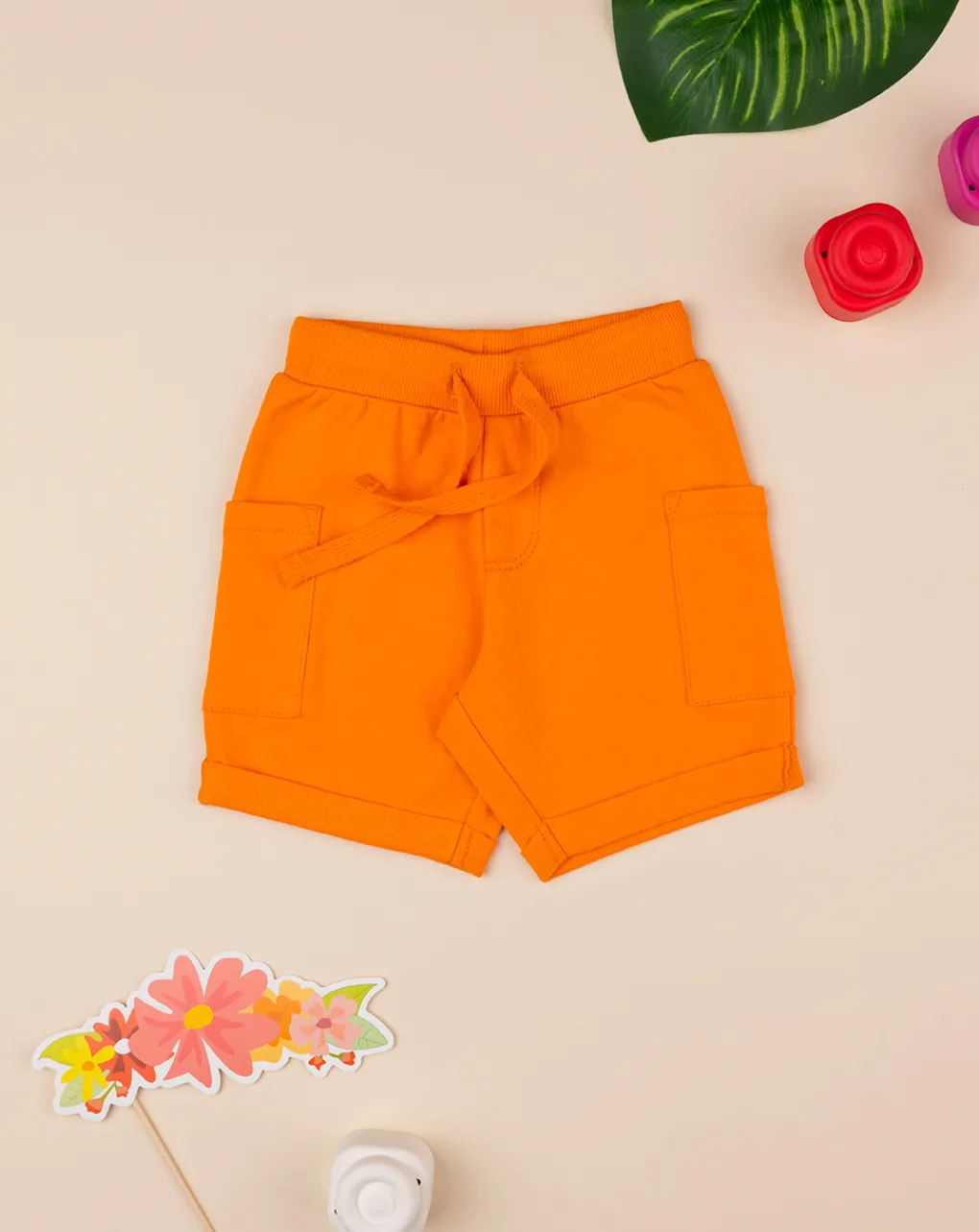 Prenatal Jeans Pantaloni E Salopette-Shorts Bimbo Arancione