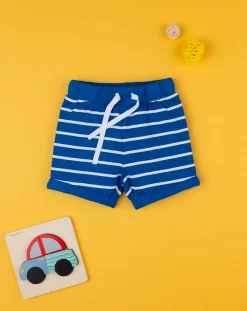Prenatal Jeans Pantaloni E Salopette-Shorts Bimbo Blu Rigato