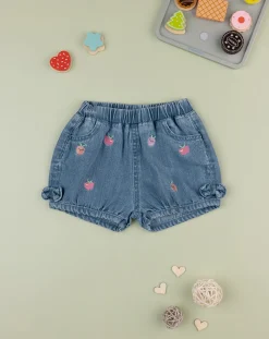 Prenatal Jeans Pantaloni E Salopette-Shorts Chambray Bimba "Fruit”
