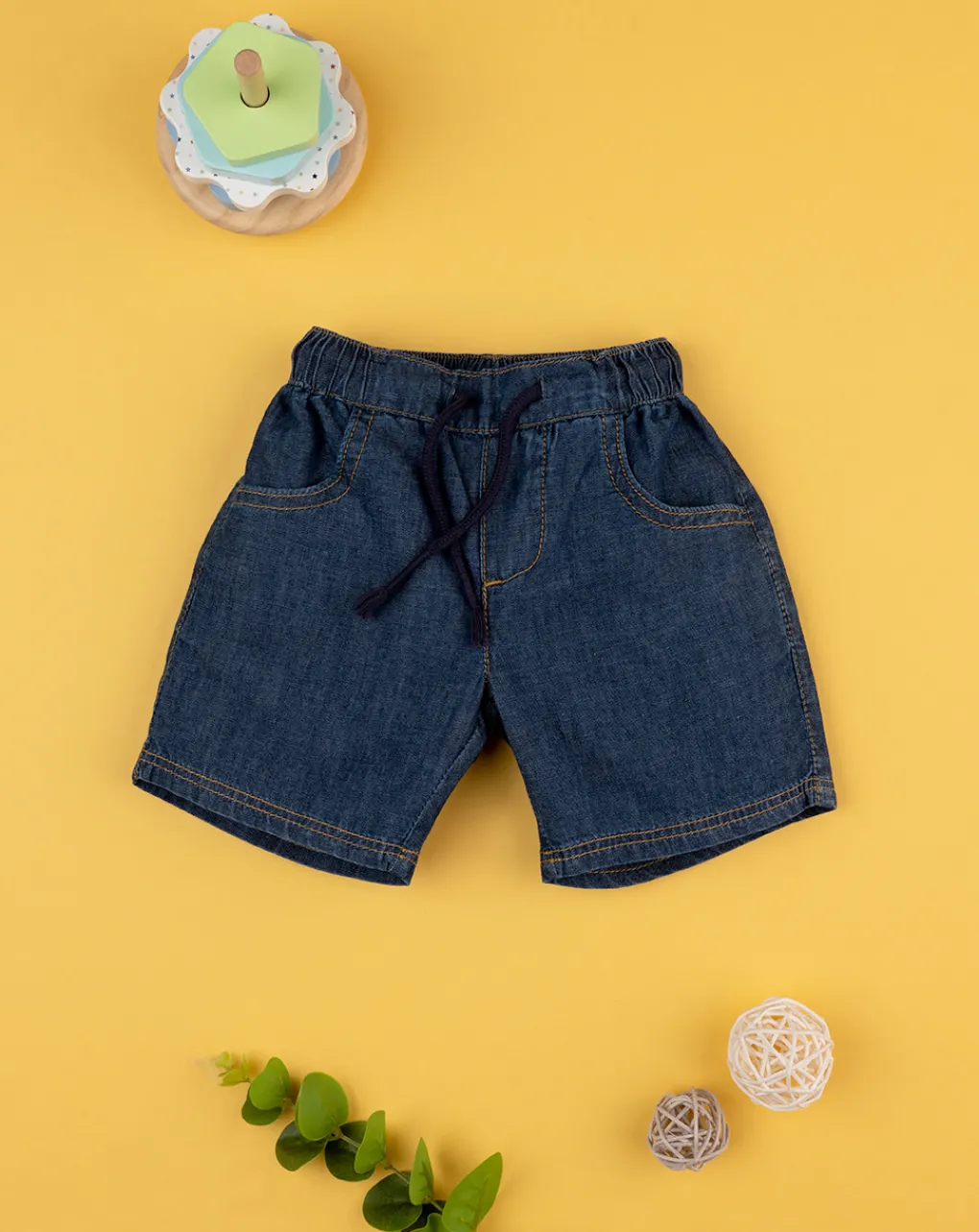Prenatal Jeans Pantaloni E Salopette-Shorts Chambray Bimbo Denim