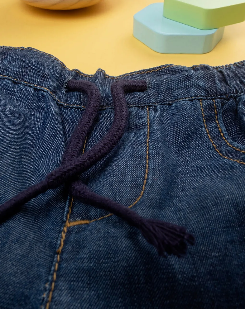 Prenatal Jeans Pantaloni E Salopette-Shorts Chambray Bimbo Denim