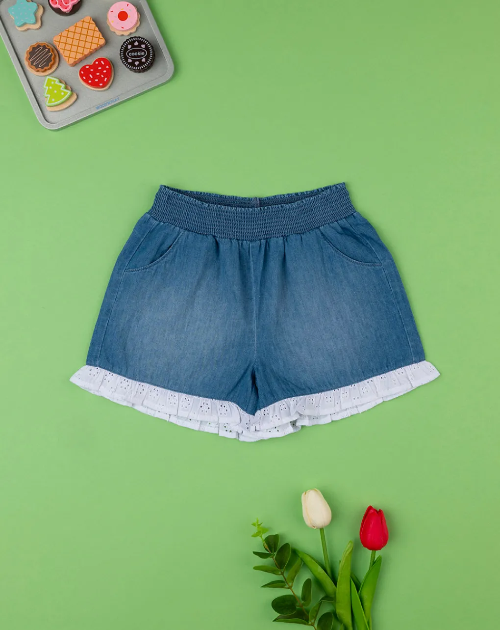 Prenatal Jeans Pantaloni E Salopette-Shorts Denim Bimba Sangallo