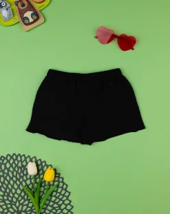 Prenatal Jeans Pantaloni E Salopette-Shorts Felpati Bimba Nero