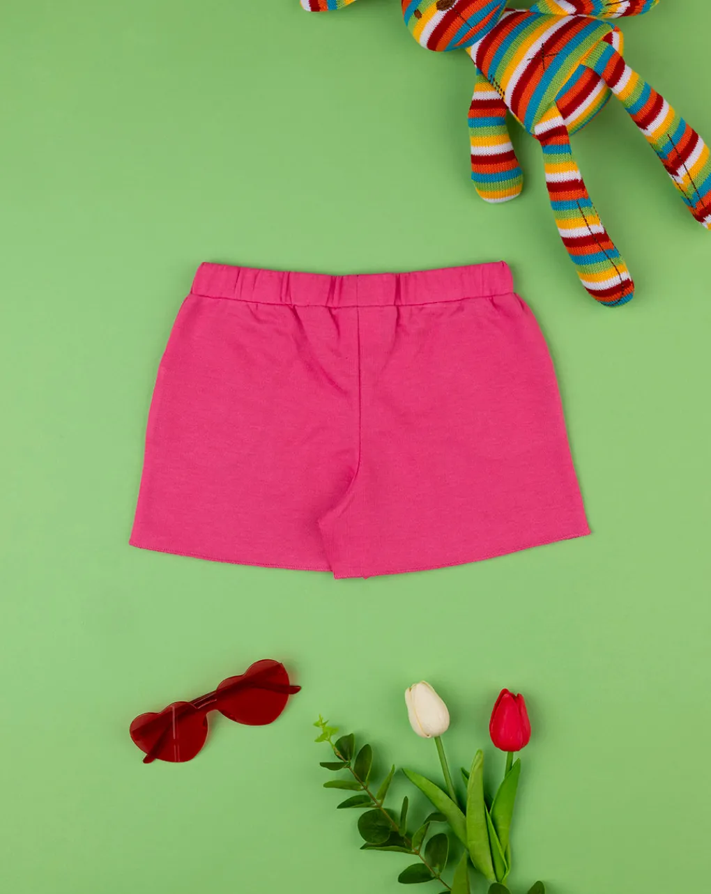 Prenatal Jeans Pantaloni E Salopette-Shorts Felpati Bimba Rosa