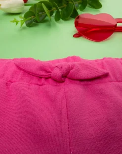 Prenatal Jeans Pantaloni E Salopette-Shorts Felpati Bimba Rosa