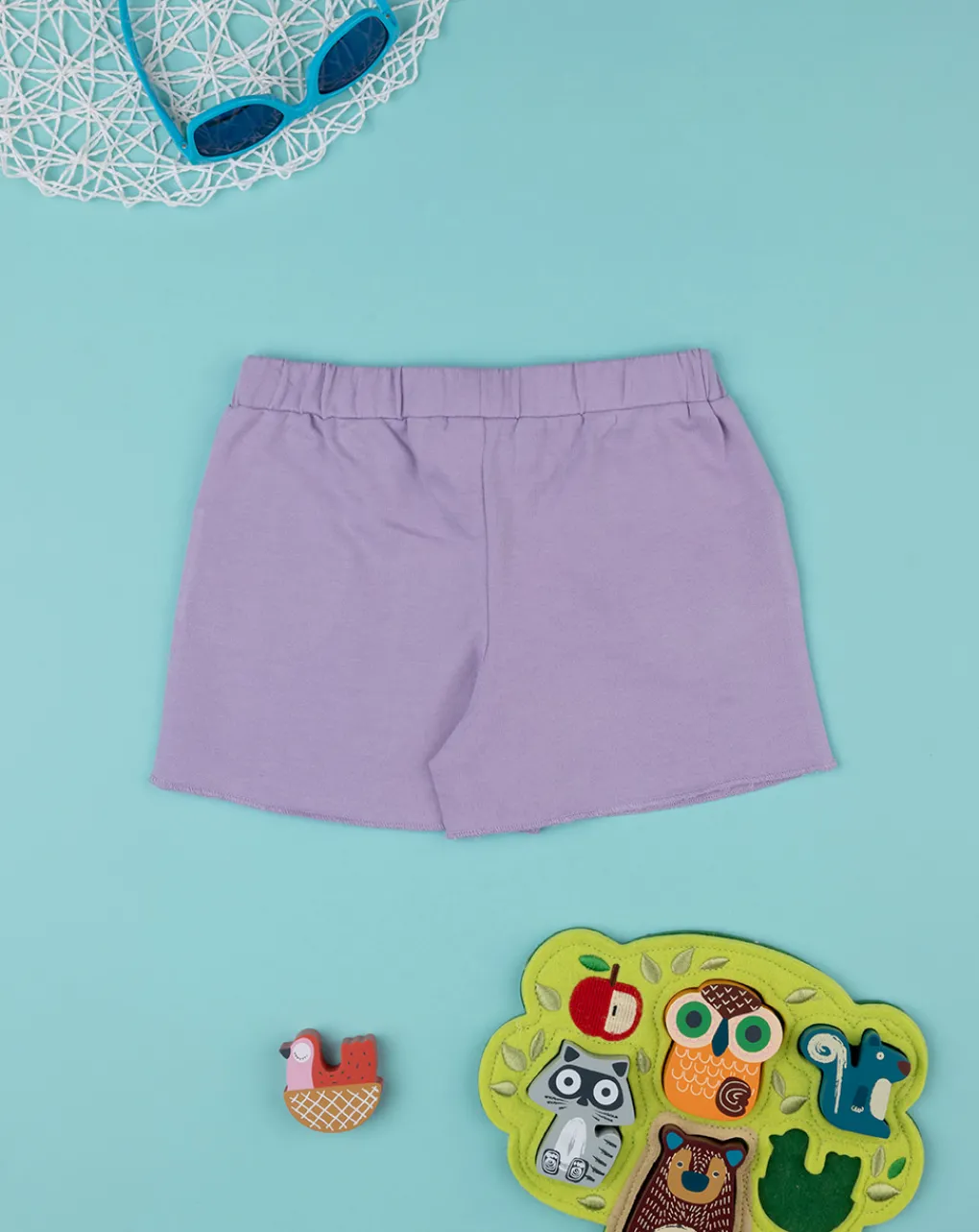 Prenatal Jeans Pantaloni E Salopette-Shorts Felpato Bimba Lilla