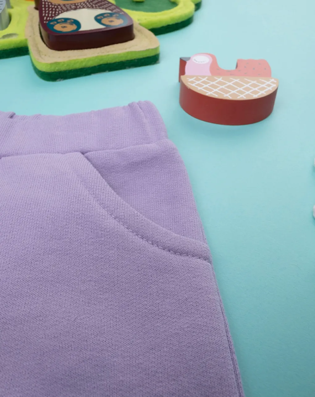 Prenatal Jeans Pantaloni E Salopette-Shorts Felpato Bimba Lilla