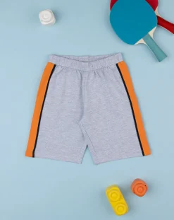 Prenatal Jeans Pantaloni E Salopette-Shorts French Terry Bimbo Grigio/Arancione