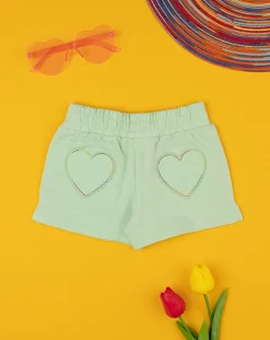 Prenatal Jeans Pantaloni E Salopette-Shorts French Terry Verde