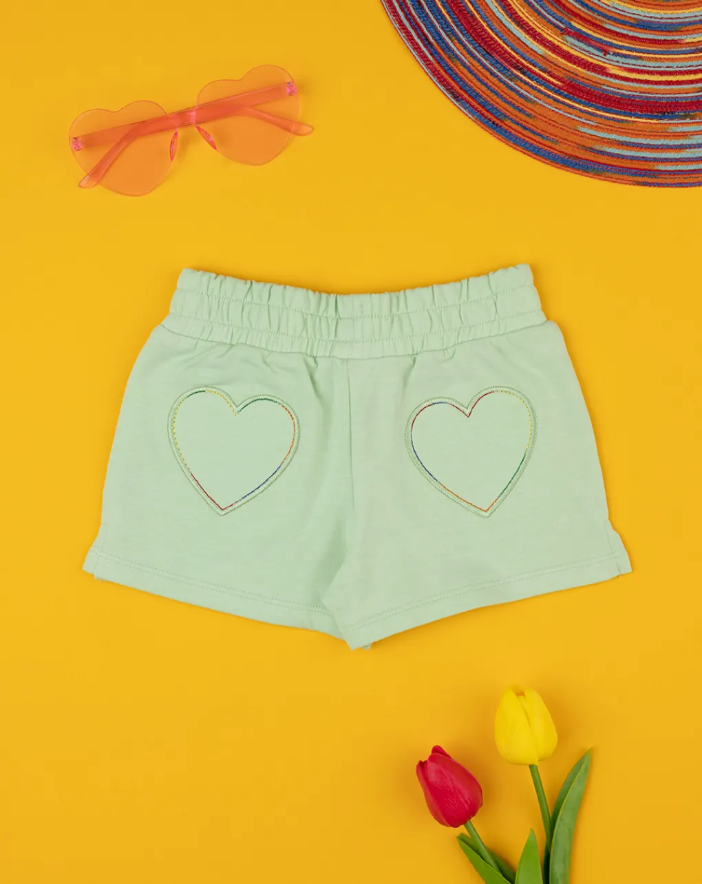 Prenatal Jeans Pantaloni E Salopette-Shorts French Terry Verde