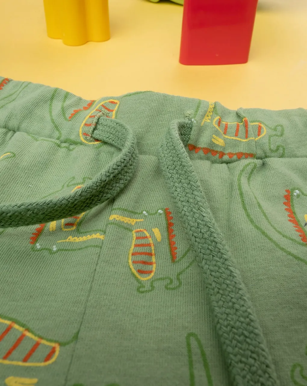 Prenatal Jeans Pantaloni E Salopette-Shorts Jersey Bimbo "Dinosauro” Verde