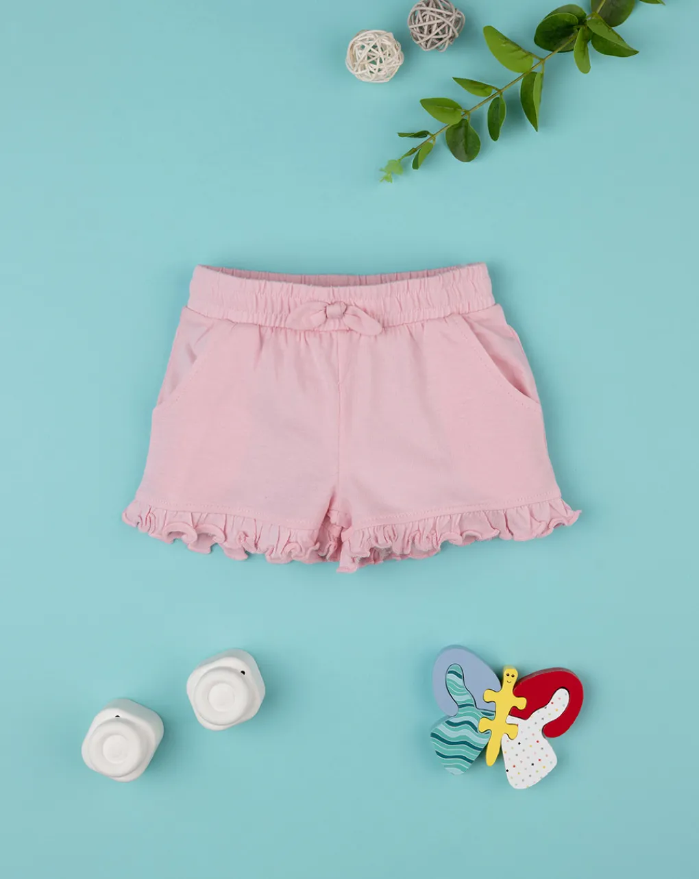 Prenatal Jeans Pantaloni E Salopette-Shorts Rosa Bimba Jersey