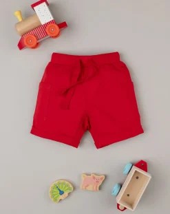Prenatal Jeans Pantaloni E Salopette-Shorts Sportivi Bambino Rossi