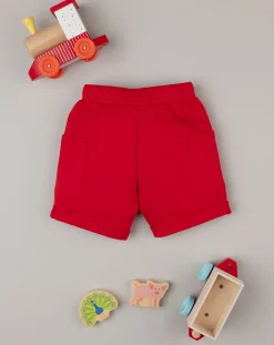 Prenatal Jeans Pantaloni E Salopette-Shorts Sportivi Bambino Rossi