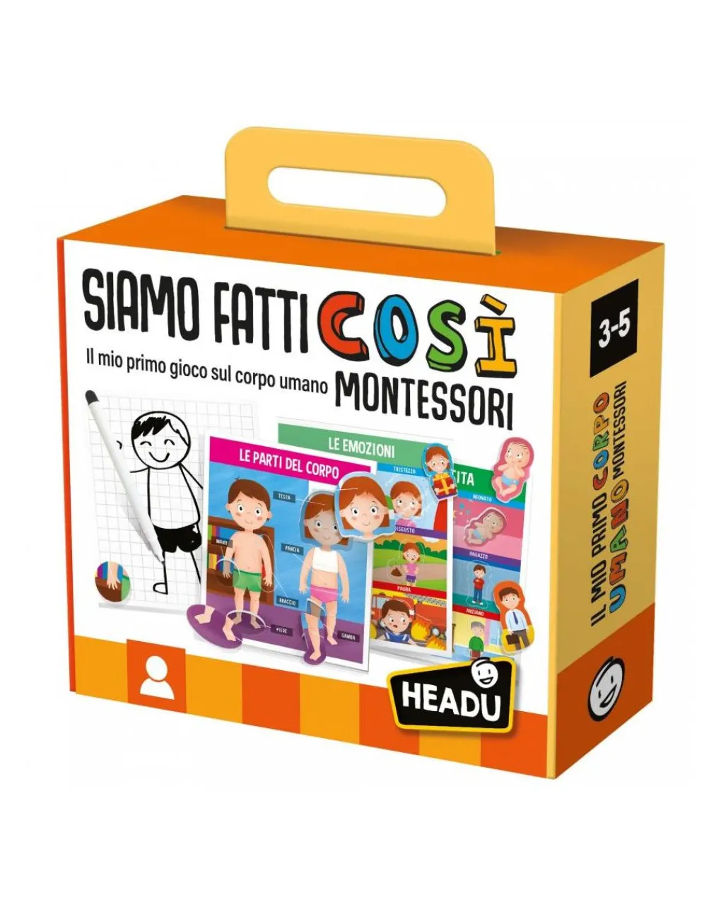 Headu Giochi Interattivi E Prescolari-Siamo Fatti Cosi Montessori. Scopri Come Siamo Fatti! 3/5 Anni -