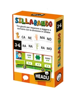 Headu Giochi Didattici-Sillabando. Tre Giochi Per Imparare A Leggere E Scrivere Con La Divisione In Sillabe 3/6 Anni -