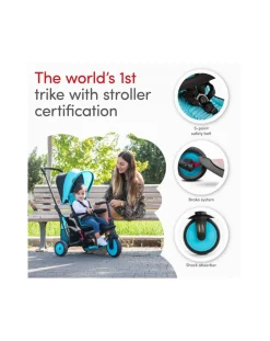 SmarTrike Tricicli Biciclette Monopattini E Accessori-Str3 Folding 6 In 1 Blu