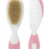 Chicco Accessori E Set-Spazzola E Pettine Di Capelli Rosa Naturale