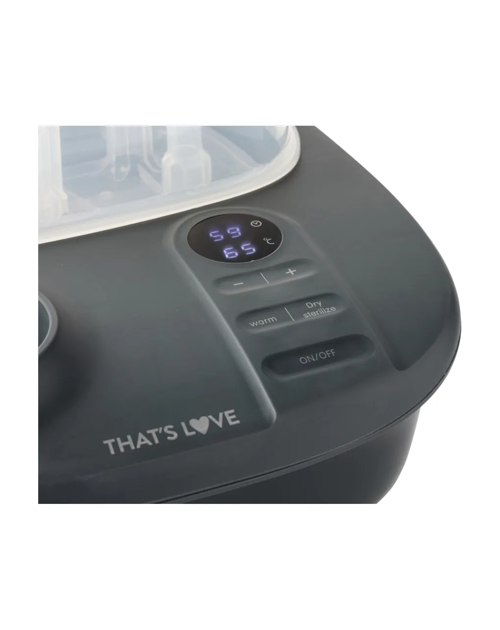 That's Love Sterilizzatori-Sterilizzatore Biberon Per Neonato Con Funzionalita 3 In 1 Colore Antracite - That’S Love