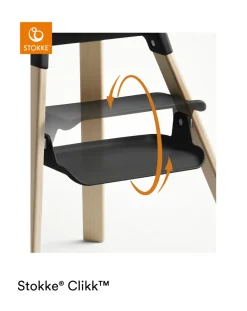 Stokke Seggioloni Pappa-? Clikk? High Chair - Black Natural
