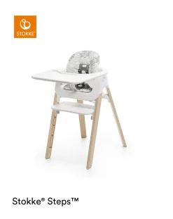 Stokke Accessori Seggioloni-? Steps? Baby Set Cushion Waves Grey