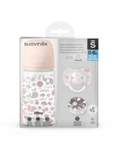 Suavinex Biberon-- Set Nascita Memories Rosa