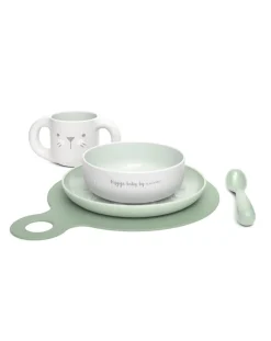 Suavinex Piatti E Posate-- Set Svezzamento Verde +6M