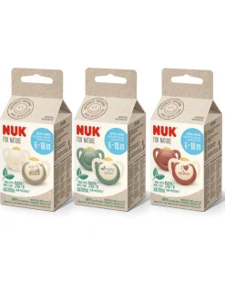 Nuk Succhietti-Succhietti For Nature Lattice 6-18 Mesi 2Pz