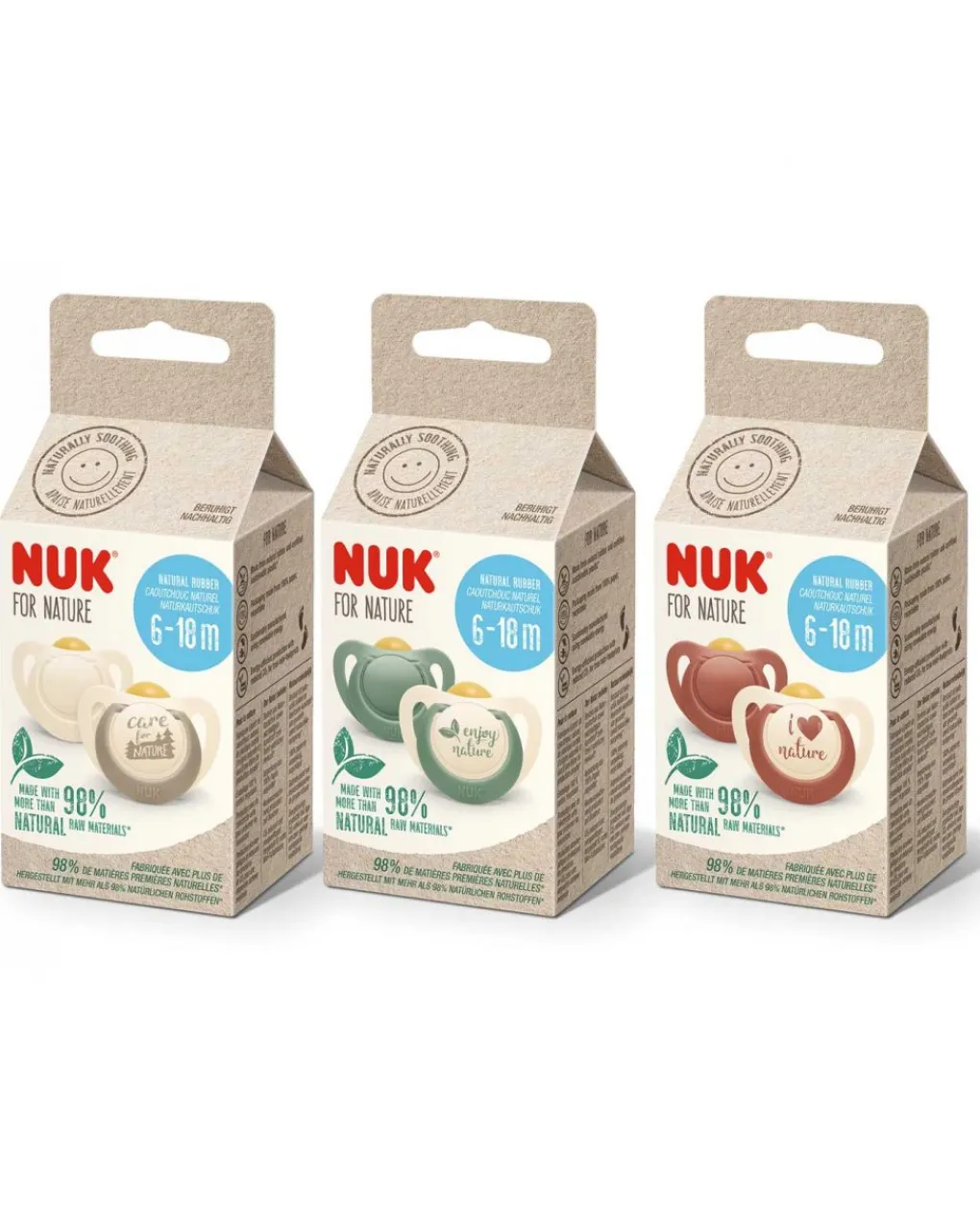 Nuk Succhietti-Succhietti For Nature Lattice 6-18 Mesi 2Pz