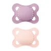 Mam Succhietti-Succhietti Original 2-6M Caucciu Conf. Doppia Lilla/Rosa