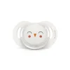Suavinex Succhietti-Succhietto Bonhomia Con Tettina Sx Pro 6-18 Mesi Decoro Civetta Bianco -