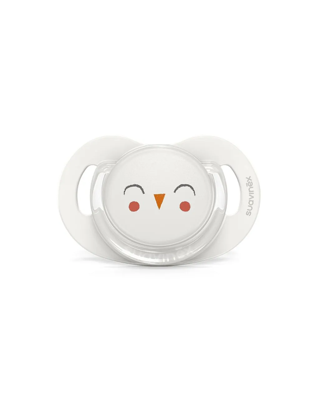 Suavinex Succhietti-Succhietto Bonhomia Con Tettina Sx Pro 6-18 Mesi Decoro Civetta Bianco -