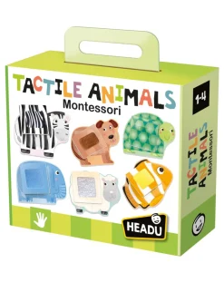 Headu Giochi Didattici-Tactile Animals Montessori. Componi Tocca E Impara! 1/4 Anni -