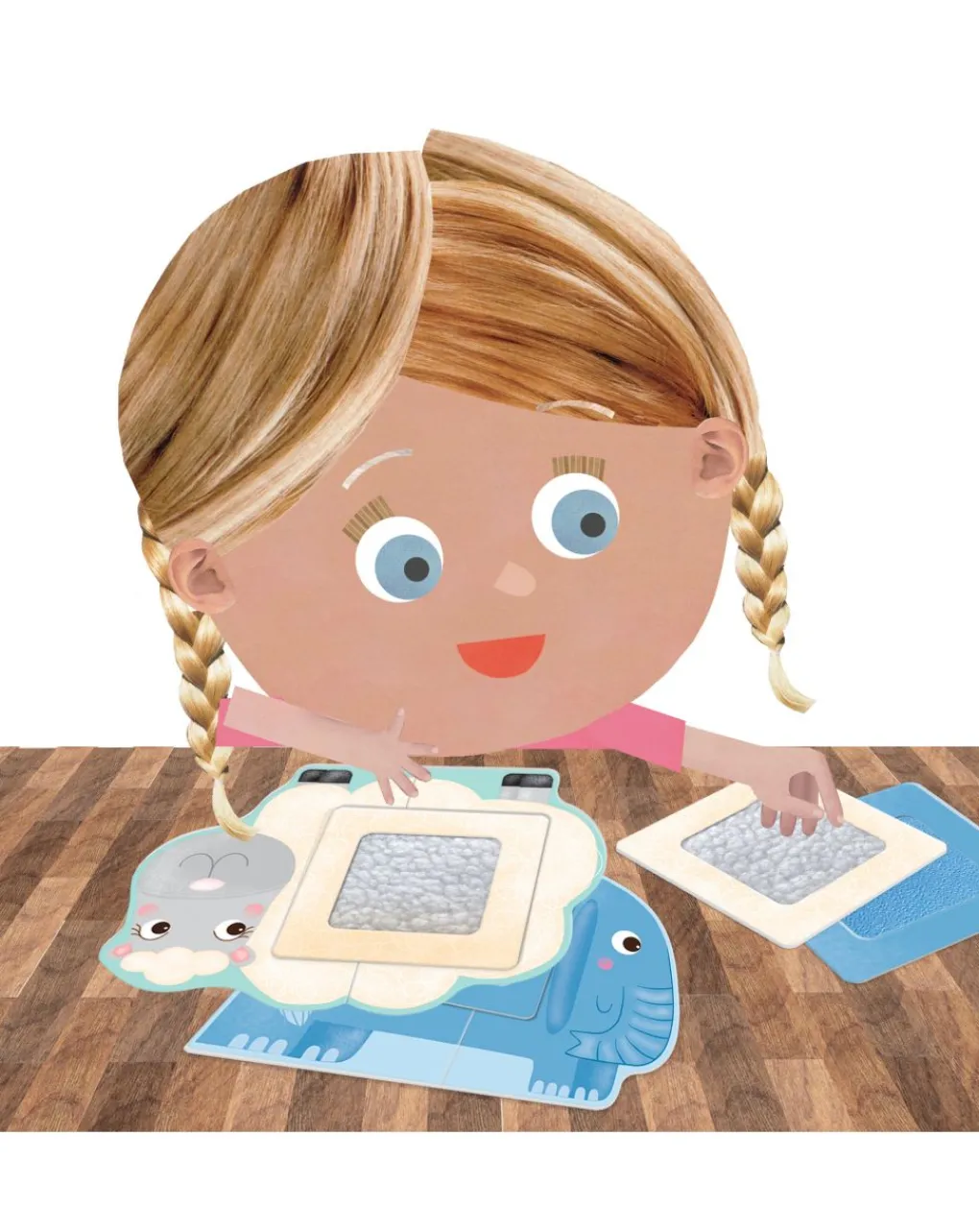 Headu Giochi Didattici-Tactile Animals Montessori. Componi Tocca E Impara! 1/4 Anni -