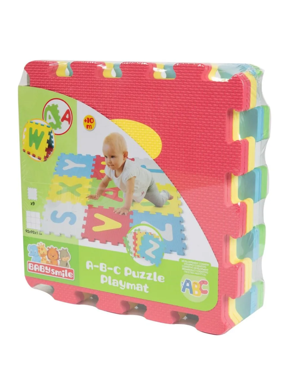 Baby Smile Palestrine E Tappeti Gioco-Tappeto Puzzle Lettere 9Pz