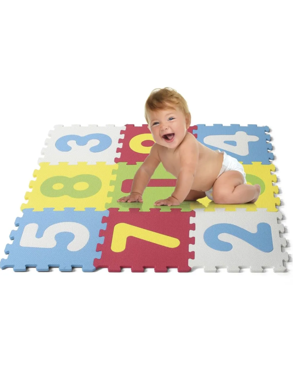 Baby Smile Palestrine E Tappeti Gioco-Tappeto Puzzle Numeri 9Pz