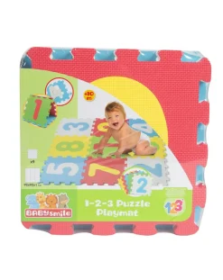 Baby Smile Palestrine E Tappeti Gioco-Tappeto Puzzle Numeri 9Pz