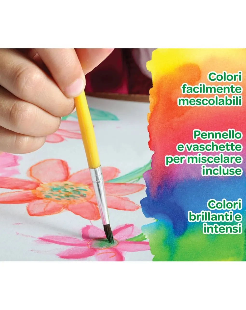 Crayola Giochi Creativi-Tavolozza Del Pittore Set Con 12 Aquerelli E Pennello -