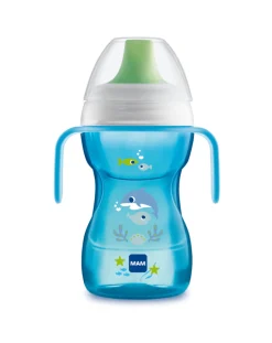 Mam Tazze E Bicchieri-Tazza Fun To Drink 270Ml Con Manici Azzurro