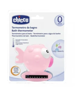 Chicco Vaschette E Accessori-Termometro Da Bagno Pesce Palla Rosa