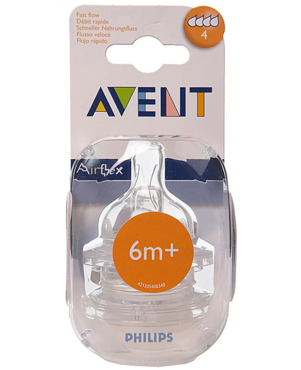Philips Avent Tettarelle-Tettarella "Flusso Rapido” Avent