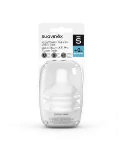 Suavinex Tettarelle-Tettarella Silicone Sx Proflusso Lento (S) 2Pz